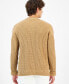 Фото #2 товара Men's Stepped Hem Crewneck Sweater