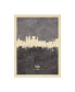Фото #1 товара Michael Tompsett York England Skyline Gray Canvas Art - 15.5" x 21"