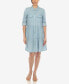 ფოტო #1 პროდუქტის Women's Long Sleeve Tiered Shirt Dress