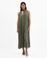 ფოტო #1 პროდუქტის Women's Pleated Midi Dress