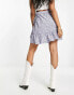 Фото #2 товара ONLY ruffle wrap mini skirt in lilac floral