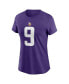 Women's J.J. McCarthy Purple Minnesota Vikings 2024 NFL Draft First Round Pick Name Number T-Shirt