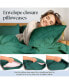 Фото #2 товара 2PC Queen Rayon From Bamboo Solid Performance Pillowcase Set - Luxclub