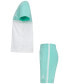 ფოტო #6 პროდუქტის Little Boys Jumpman Blocked Taping Tee and Shorts Set