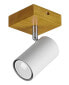 Фото #5 товара LED Wandspot mit Holz, dimmbar, Weiß