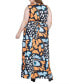 ფოტო #3 პროდუქტის Plus Size Empire Waist Sleeveless Maxi Dress