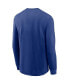 ფოტო #4 პროდუქტის Men's Royal New York Giants Primary Logo Long Sleeve T-shirt