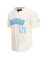 Фото #2 товара Men's Justin Herbert Cream Los Angeles Chargers Name Number Triple Tonal Button-Up Baseball Jersey