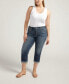 ფოტო #1 პროდუქტის Plus Size Suki Mid Rise Curvy Fit Capri Jean
