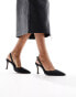 Фото #1 товара ASOS DESIGN Samber 2 slingback stiletto heels in black