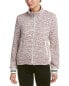 Фото #1 товара French Connection Women's Tweed Textured Bomber jacket Red White L