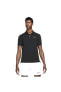 Фото #1 товара Футболка мужская Nike Rafa Slim 2.0 черная polo collar T-shirt