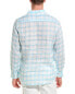 Raffi Plaid Printed Linen Shirt Men's