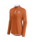 Фото #3 товара Women's Texas Orange Texas Longhorns Worth the Drive Quarter-Zip Top