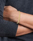 Фото #2 товара Men's Solid Mariner Chain Bracelet (5-5/8mm) in 10k Gold