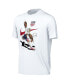 Big Boys and Girls White USMNT Mascot T-shirt
