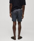 Фото #2 товара Men's 100% Cotton Drawstring Bermuda Shorts