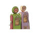 Фото #3 товара Декоративная фигура Home ESPRIT Розовый Фисташковый Vintage gasolinera 7 x 4 x 17 cm (2 штук)