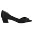 Фото #1 товара Nina Rossie Rhinestone Peep Toe Wedding Pumps Womens Black Dress Casual ROSSIE-B