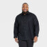 Фото #1 товара Men's Big & Tall Performance Dress Button-Down Shirt - Goodfellow & Co Black LT