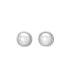 Charming silver earrings with diamonds and pearls Diamond Amulets DE712
