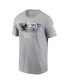 ფოტო #2 პროდუქტის Men's Heather Charcoal Jacksonville Jaguars vs. Buffalo Bills 2023 London Game T-shirt