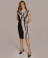 ფოტო #6 პროდუქტის Women's Printed Scuba Sheath Dress