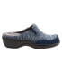Фото #1 товара Softwalk Alcon S1751-465 Womens Blue Narrow Canvas Clogs Sandals Shoes 7.5
