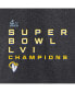 Men's Heather Charcoal Los Angeles Rams Super Bowl LVI Champions Roster Signature T-shirt Черный, XL - фото #5