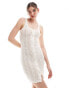 Фото #4 товара Vila crochet button through mini dress in cream