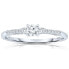 ფოტო #1 პროდუქტის Sterling Silver Cubic Zirconia Engagement Ring