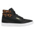 Фото #1 товара Puma Ralph Sampson Mid Wild Lace Up Mens Black Sneakers Casual Shoes 370840-01