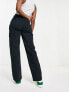 Фото #3 товара Hollister utility baggy cargo trousers in black