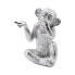 Decorative Figure Alexandra House Living Silver Acrylic Plastic Melamin Monkey 13 x 10 x 16 cm