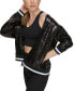 ფოტო #4 პროდუქტის Women's Sequin Zip-Front Bomber Jacket