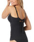 Фото #2 товара Women's Charisma Tie-Back Ruched Bra-Sized Pleated Tankini Top