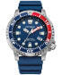 ფოტო #1 პროდუქტის Eco-Drive Men's Promaster Dive Blue Strap Watch, 44mm