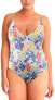 Фото #1 товара Polo Ralph Lauren 262923 Women's Patchwork Halter One-Piece Swimsuit Size XL