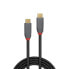Фото #3 товара Lindy 1m USB 3.2 Type C Cable - 5A PD - Anthra Line - 1 m - USB C - USB C - 10000 Mbit/s - Black - Grey