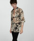 Women's Semi-Transparent Printed Shirt 8 - фото #6