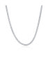 ფოტო #1 პროდუქტის Diamond cut Franco Chain 3mm Sterling Silver 20" Necklace