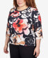 Фото #5 товара Plus Size Park Place Drama Shadow Floral Double Strap Top