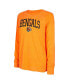 ფოტო #2 პროდუქტის Women's Black, Orange Cincinnati Bengals Raglan Long Sleeve T-shirt and Shorts Lounge Set