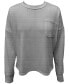 ფოტო #1 პროდუქტის Women's Long-Sleeve Chest-Pocket T-Shirt, Created for Macy's