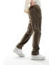 Фото #9 товара Hollister slim fit corduroy pull on trousers in brown