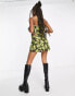 Фото #4 товара COLLUSION twill mini skirt in camo print co-ord