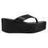 Фото #1 товара Matisse Alia Thong Wedge Womens Black Casual Sandals ALIA-015