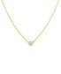 ფოტო #1 პროდუქტის Diamond Bezel Pendant Necklace (3/8 ct. t.w.) in 14k Gold, 16" + 2" extender