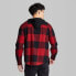 Фото #2 товара Men's Checked Casual Fit Collared Button-Down Shirt - Original Use Red XL