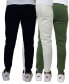 Men's Pro Star Slim Fit Fleece Lined Jogger Sweatpants, Pack of 3